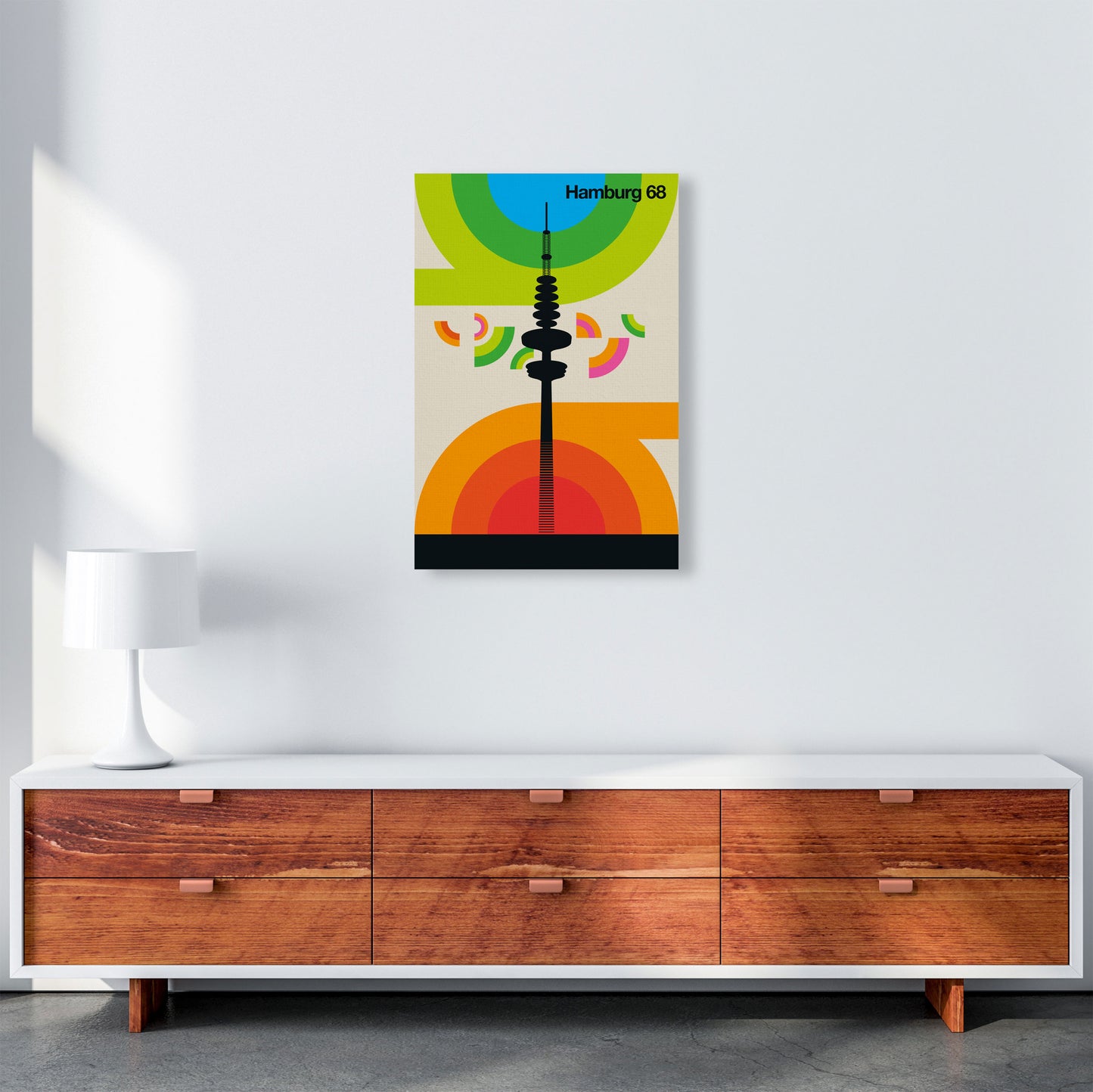 Hamburg 68 Art Print by Bo Lundberg A2 Canvas