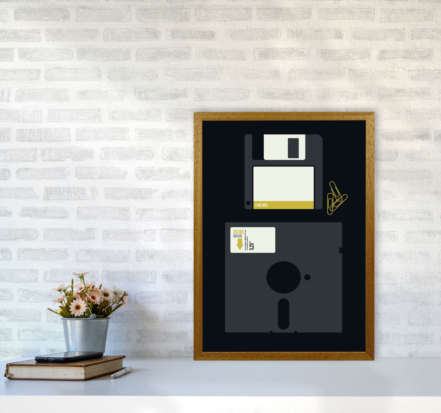 Icons Floppy 2 Art Print by Bo Lundberg A2 Print Only