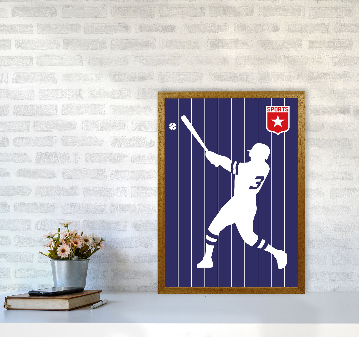 Baseball Art Print by Bo Lundberg A2 Print Only