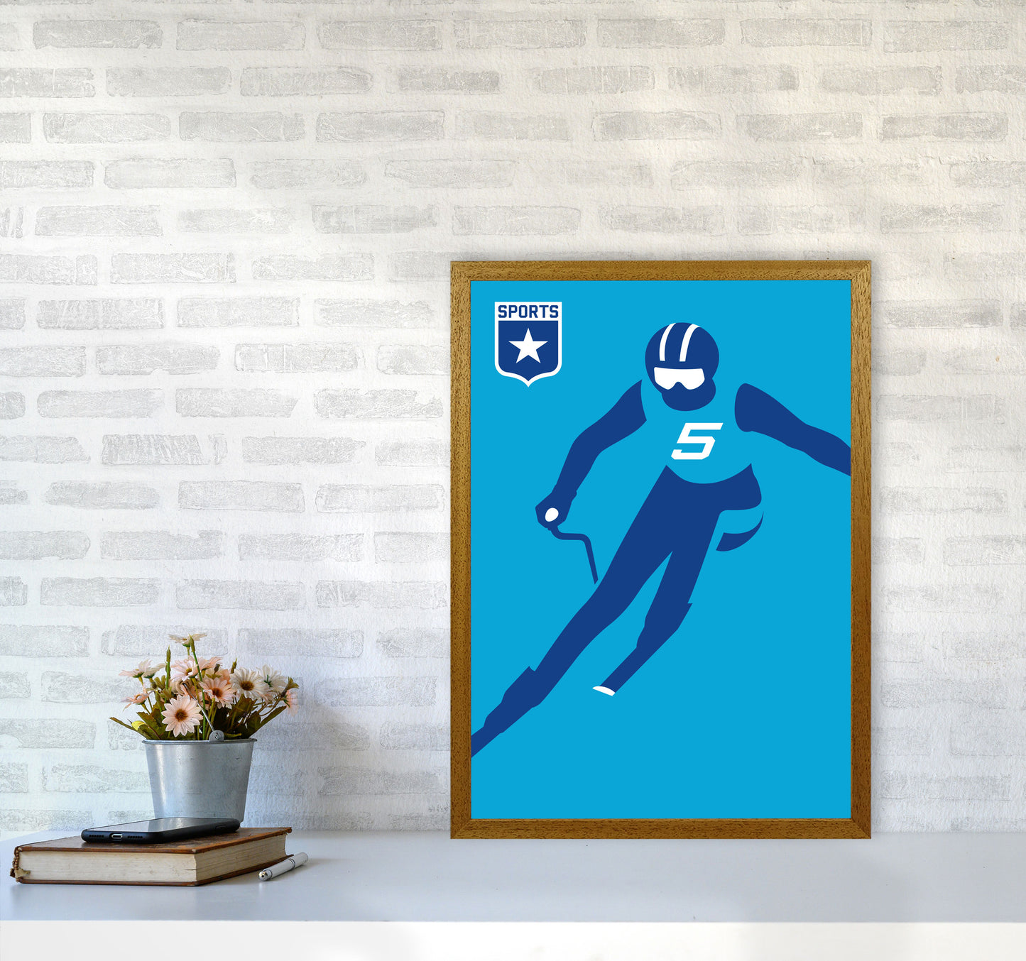 Slalom Art Print by Bo Lundberg A2 Print Only
