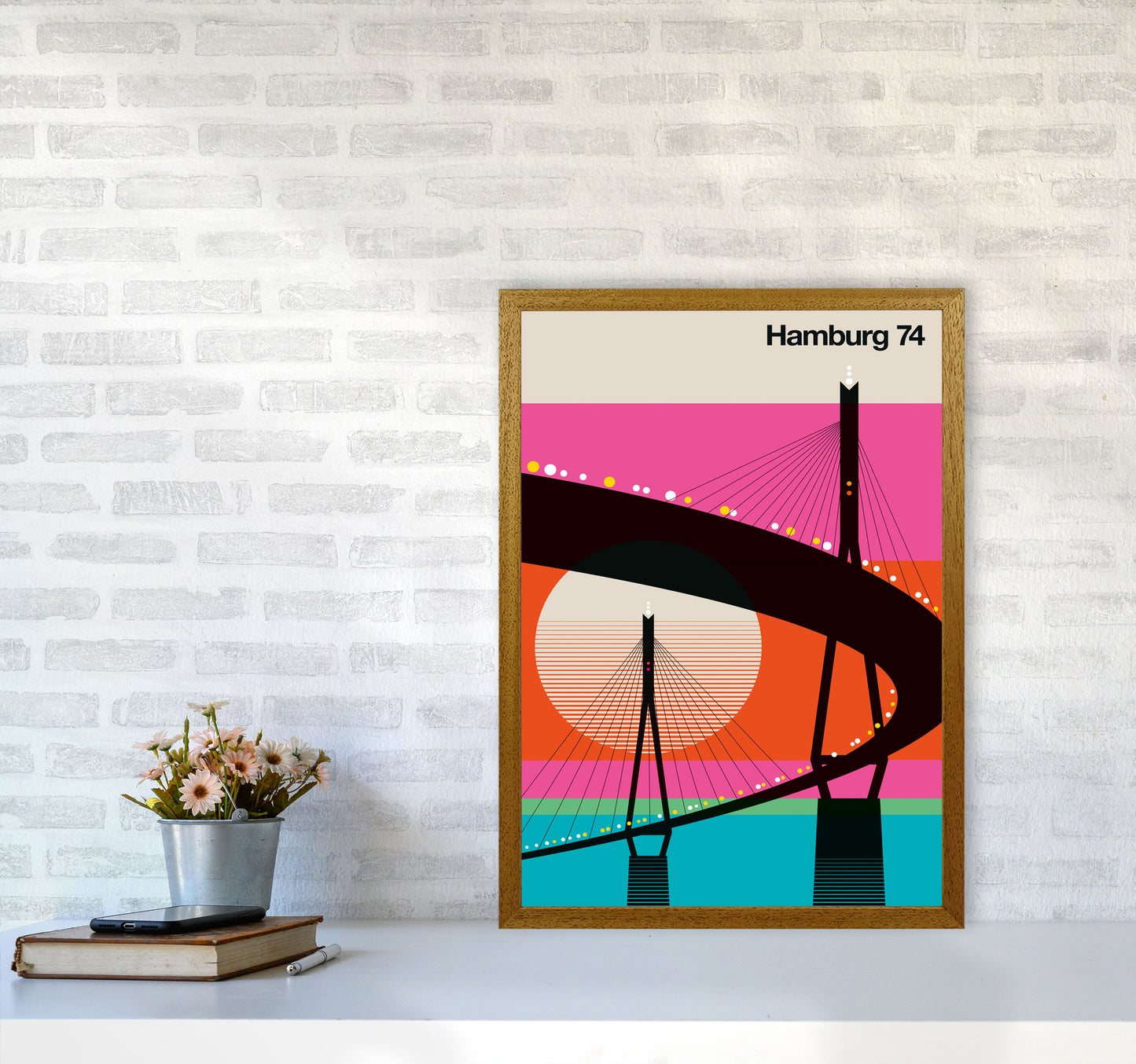 Hamburg 74 Art Print by Bo Lundberg A2 Print Only