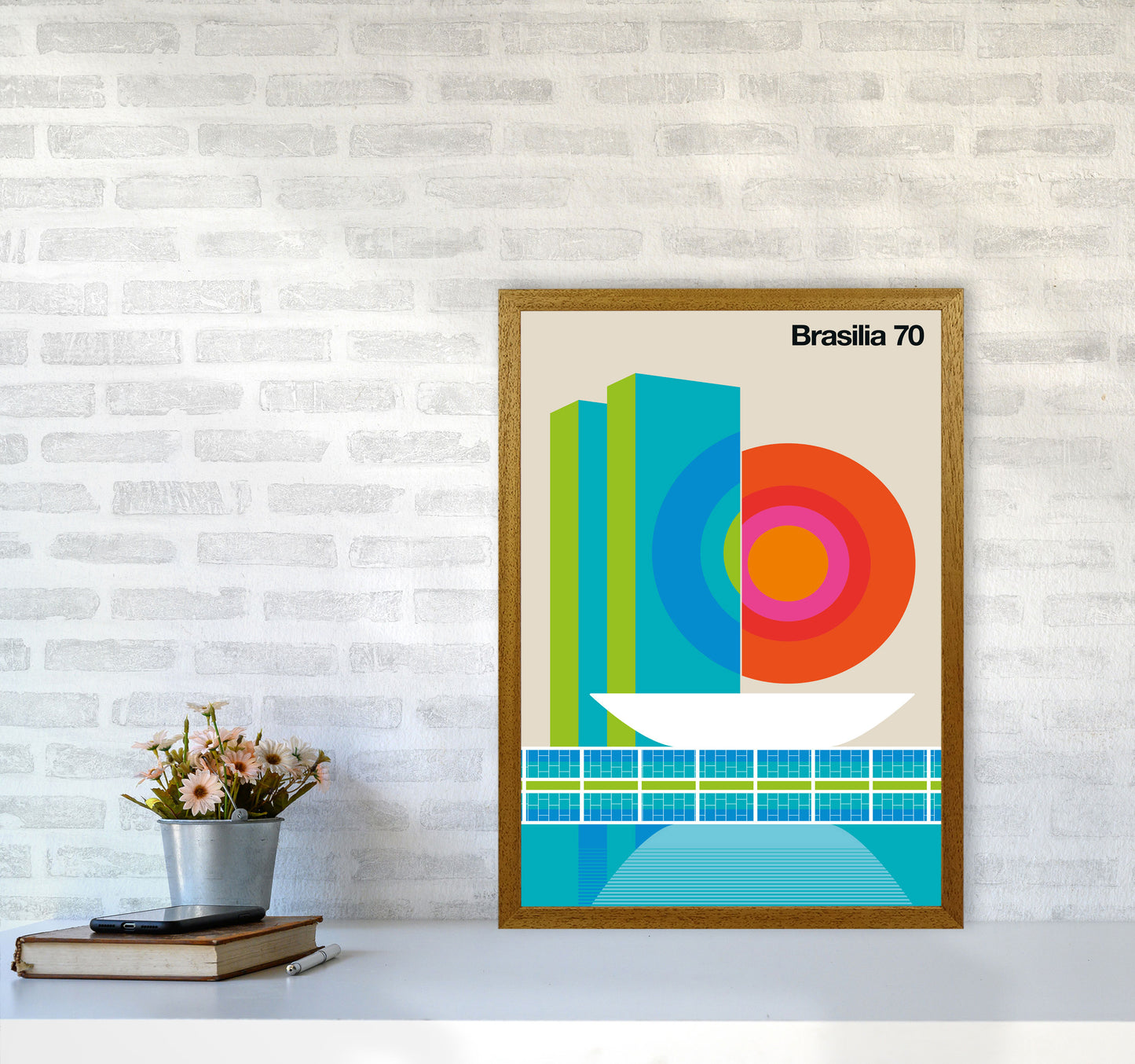 Brasilia 70 Art Print by Bo Lundberg A2 Print Only