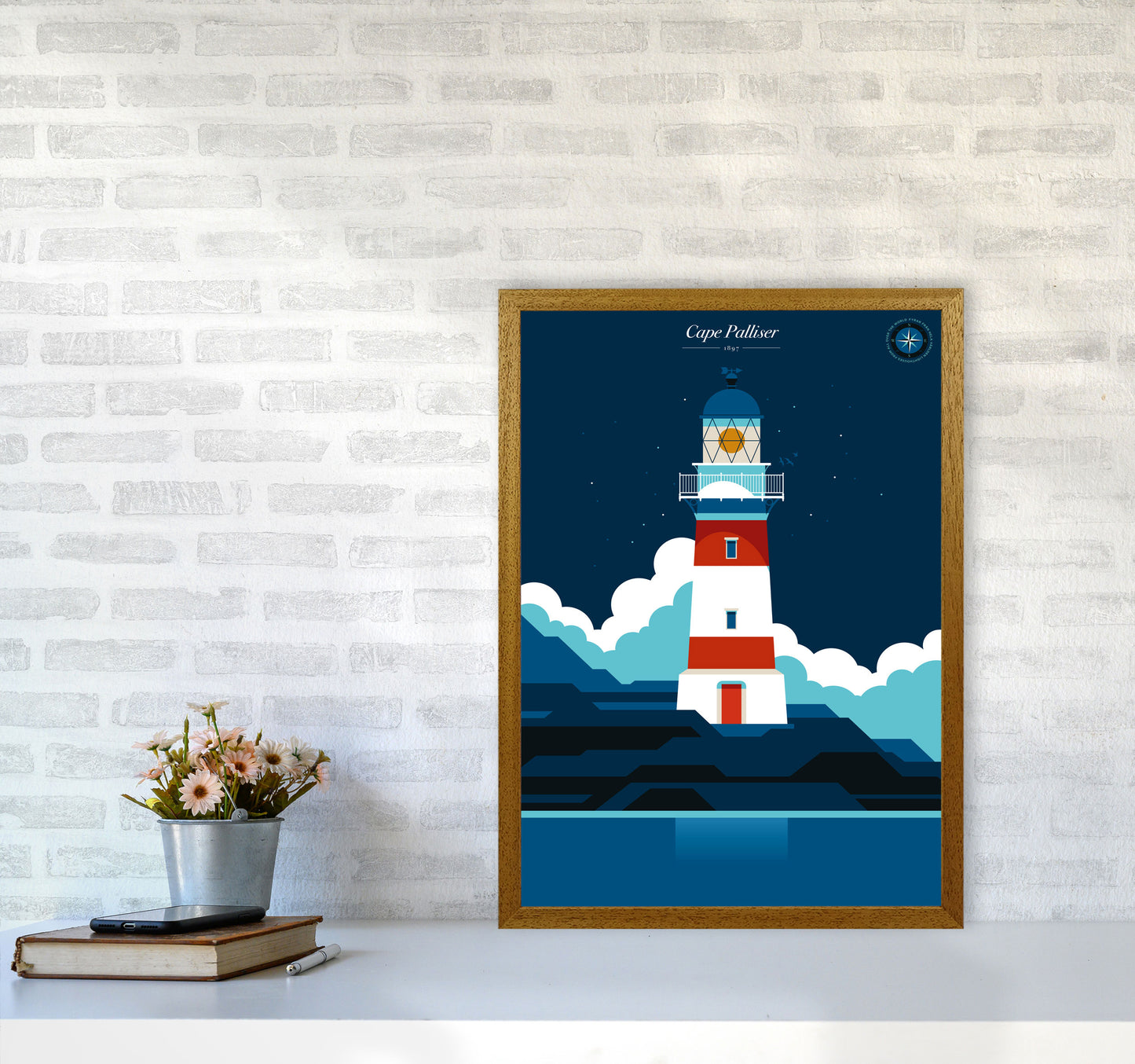 Cape Palliser Art Print by Bo Lundberg A2 Print Only