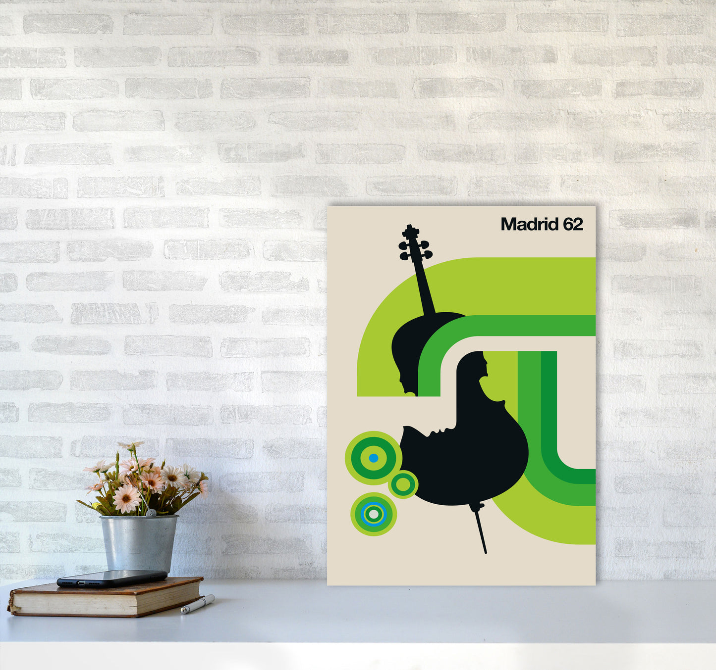 Madrid 62 Art Print by Bo Lundberg A2 Black Frame