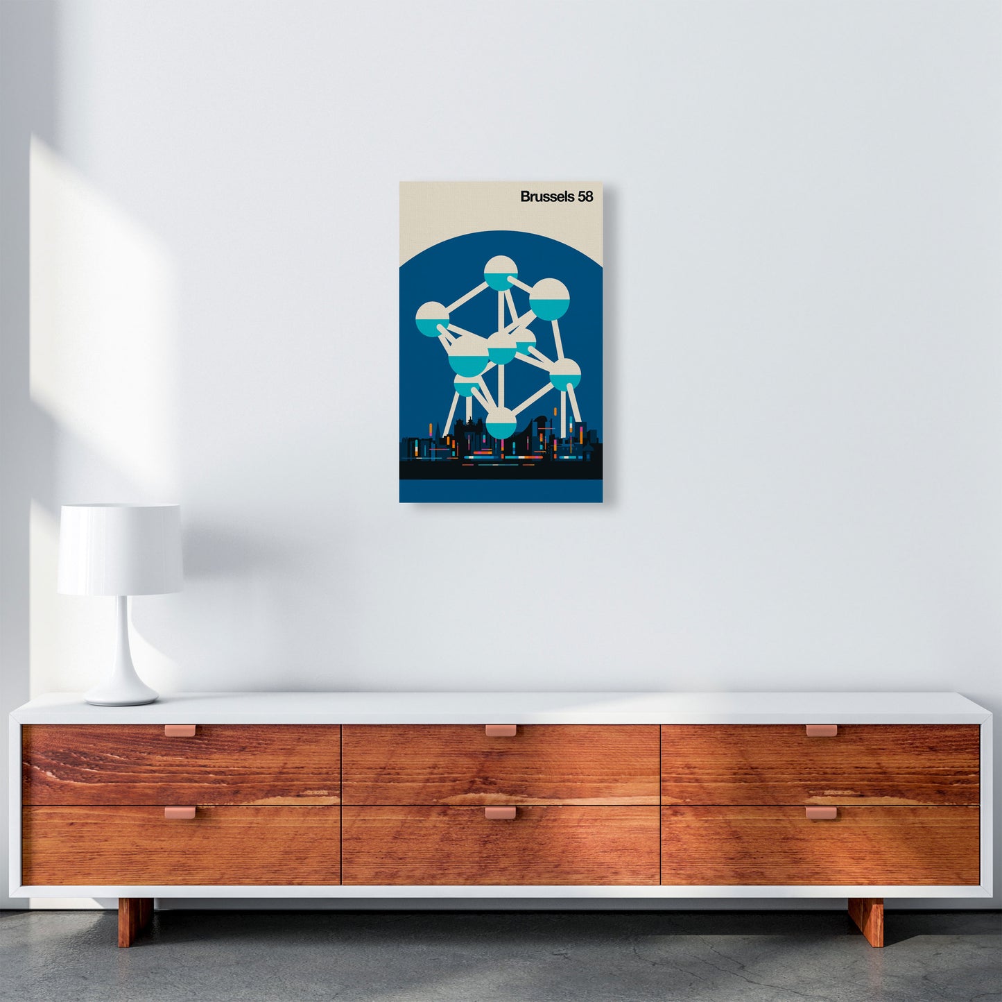 Brussels 58 Art Print by Bo Lundberg A3 Canvas