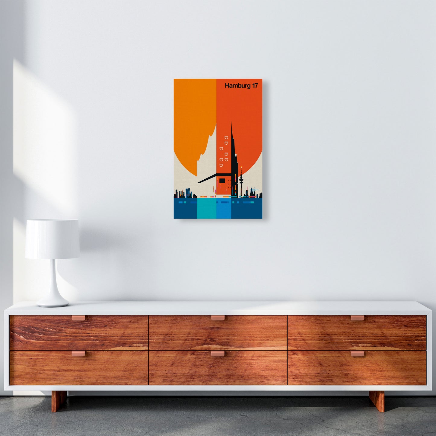 Hamburg 17 Art Print by Bo Lundberg A3 Canvas