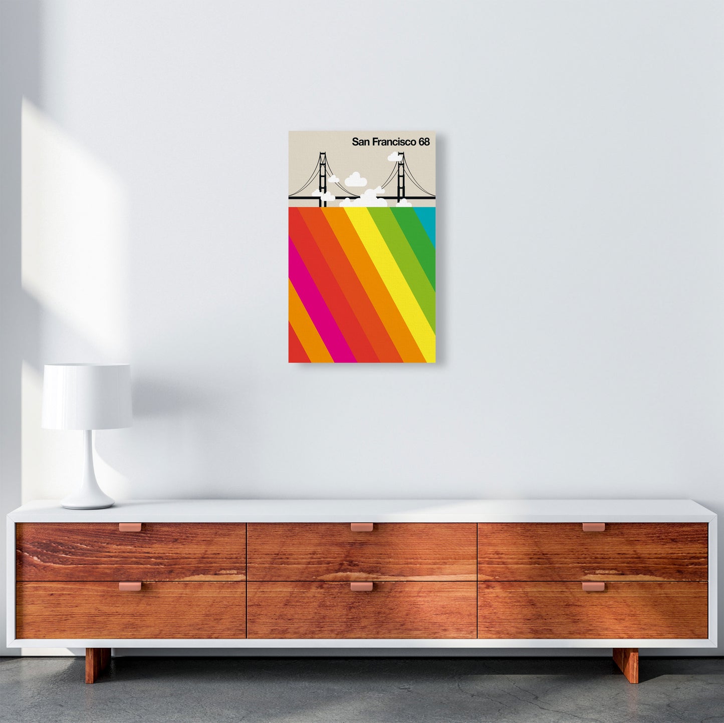 San Francisco 68 Art Print by Bo Lundberg A3 Canvas