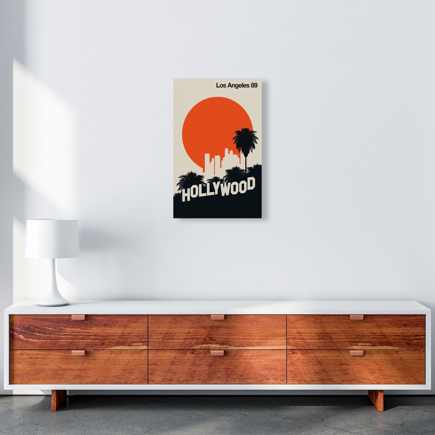 Los Angeles 89 Art Print by Bo Lundberg A3 Canvas