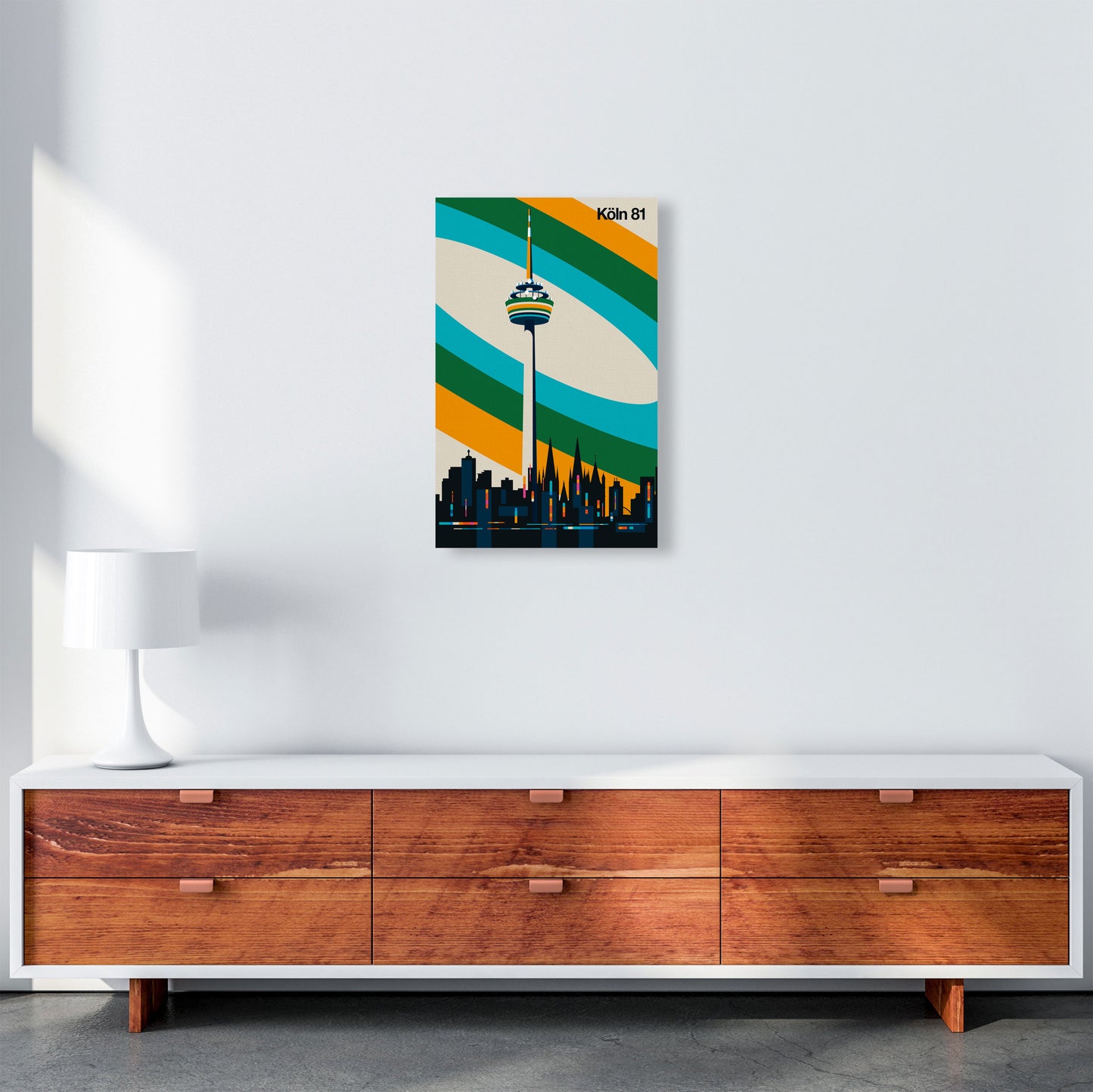 Köln 81 Art Print by Bo Lundberg A3 Canvas