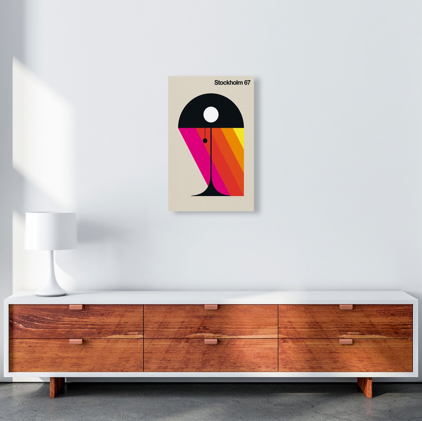 Stockholm 67 Art Print by Bo Lundberg A3 Canvas