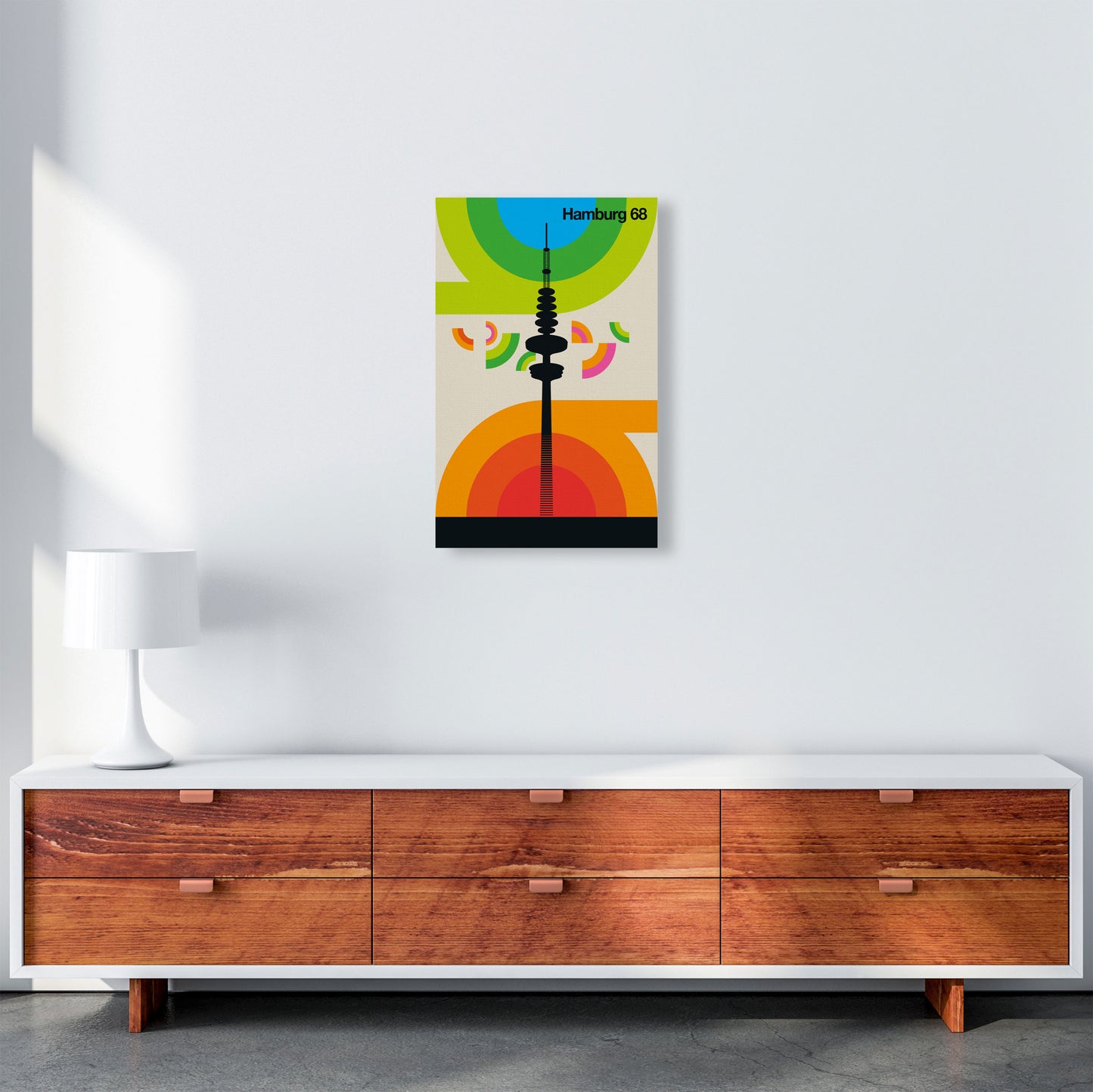 Hamburg 68 Art Print by Bo Lundberg A3 Canvas