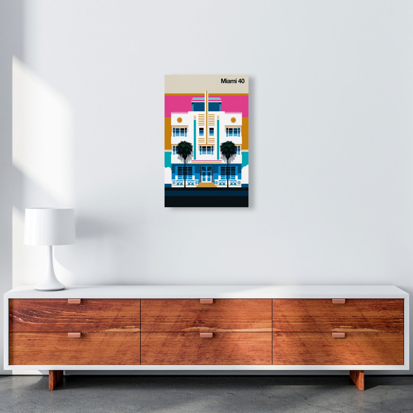 Miami 40 Art Print by Bo Lundberg A3 Canvas