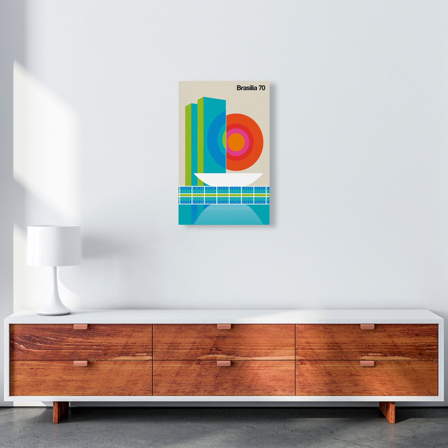 Brasilia 70 Art Print by Bo Lundberg A3 Canvas