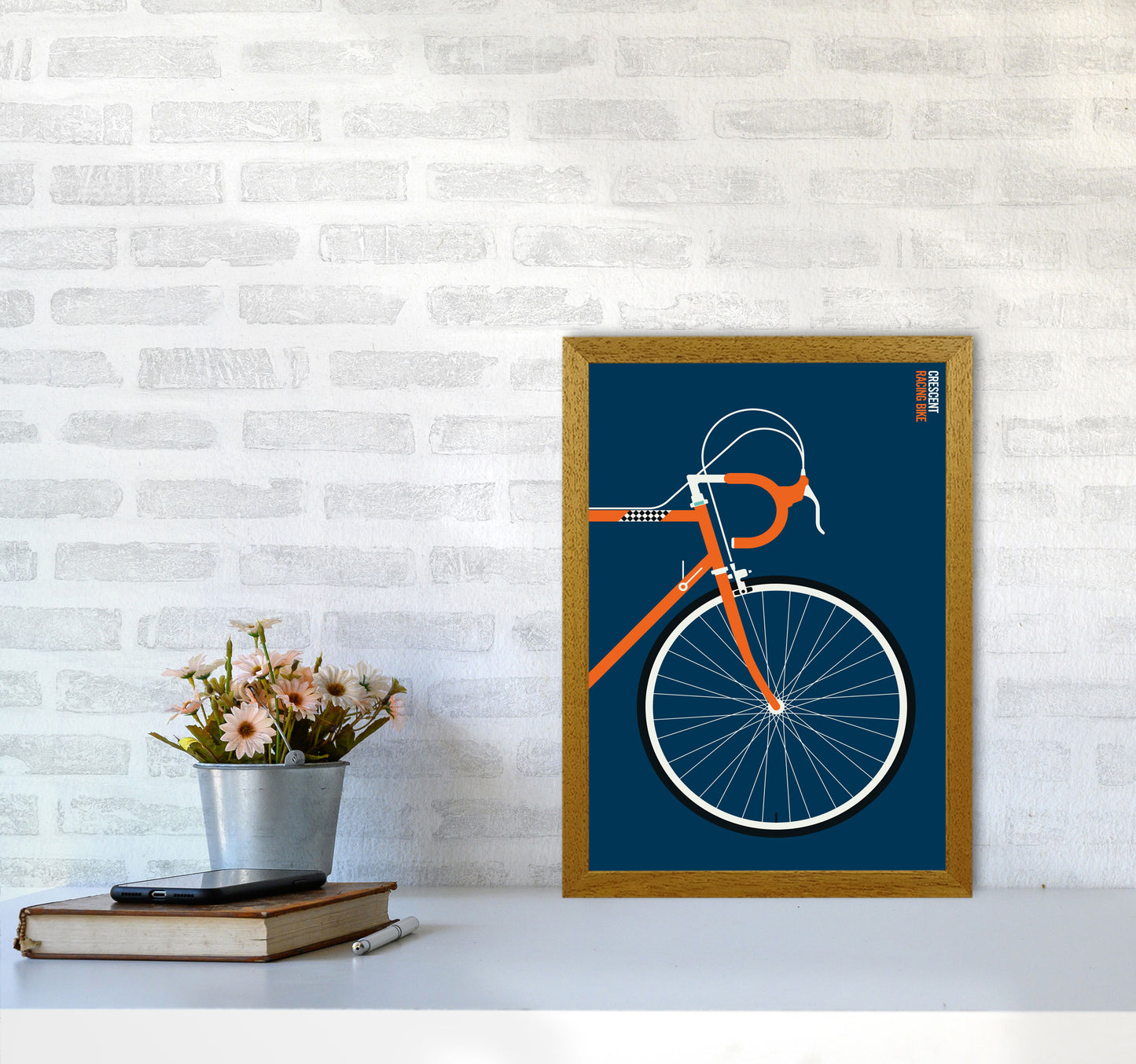 Icons Crescent Front Art Print by Bo Lundberg A3 Print Only