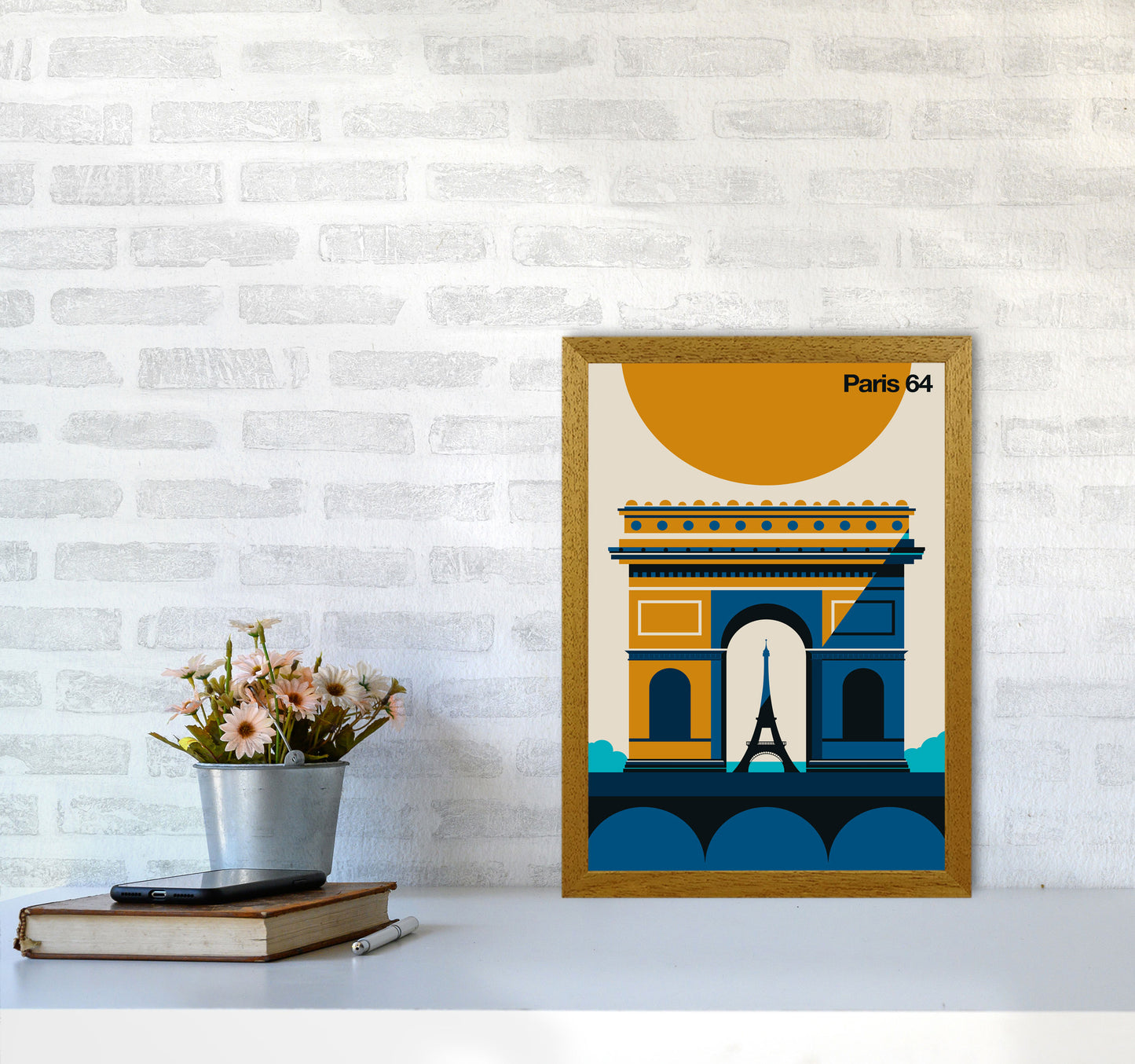 Paris 64 Art Print by Bo Lundberg A3 Print Only