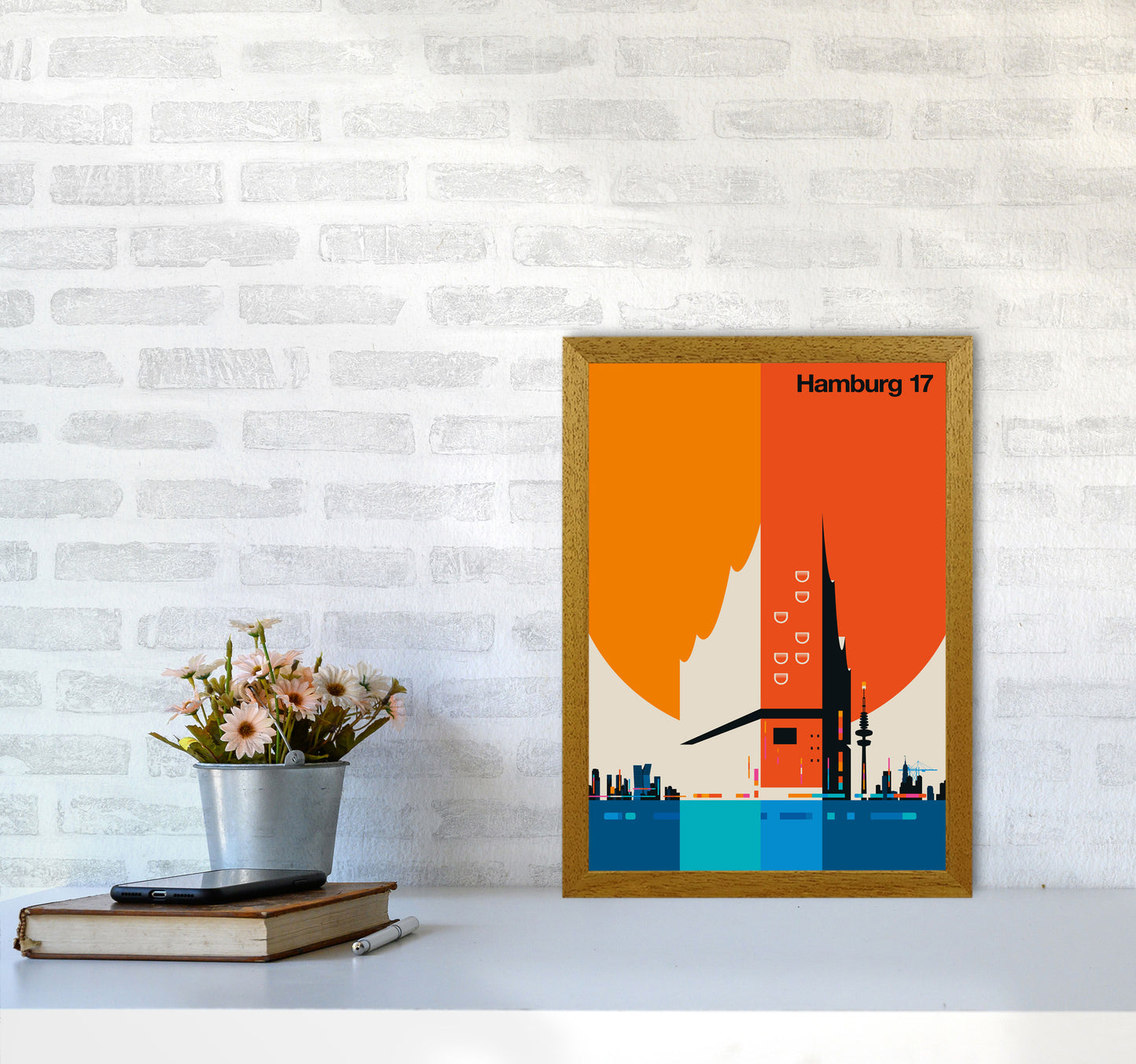 Hamburg 17 Art Print by Bo Lundberg A3 Print Only