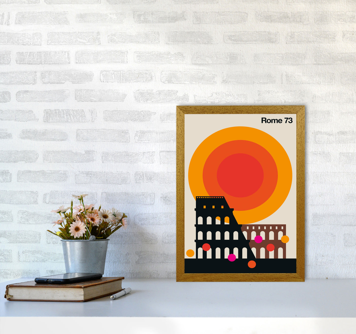 Rome 73 Art Print by Bo Lundberg A3 Print Only