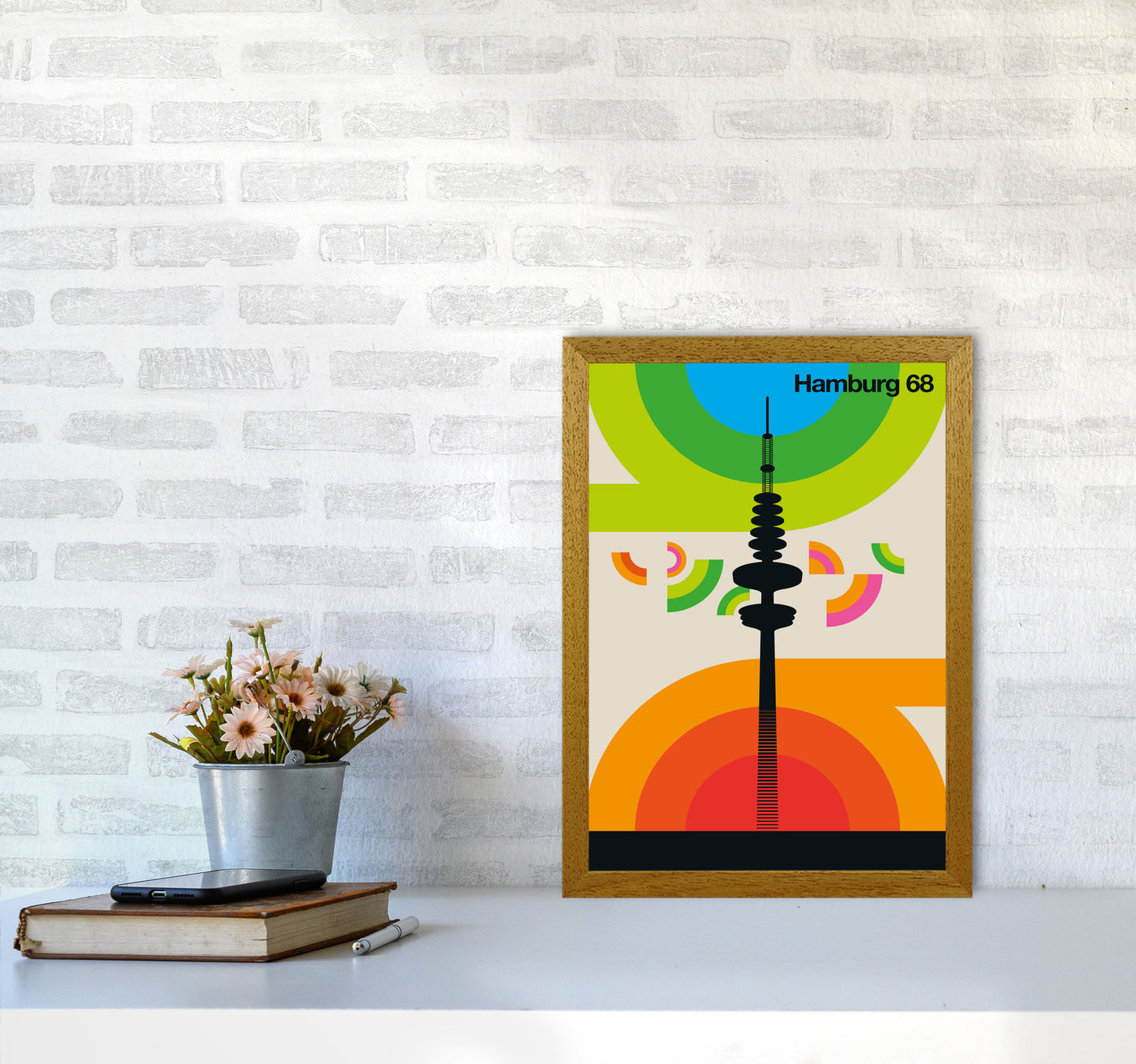 Hamburg 68 Art Print by Bo Lundberg A3 Print Only