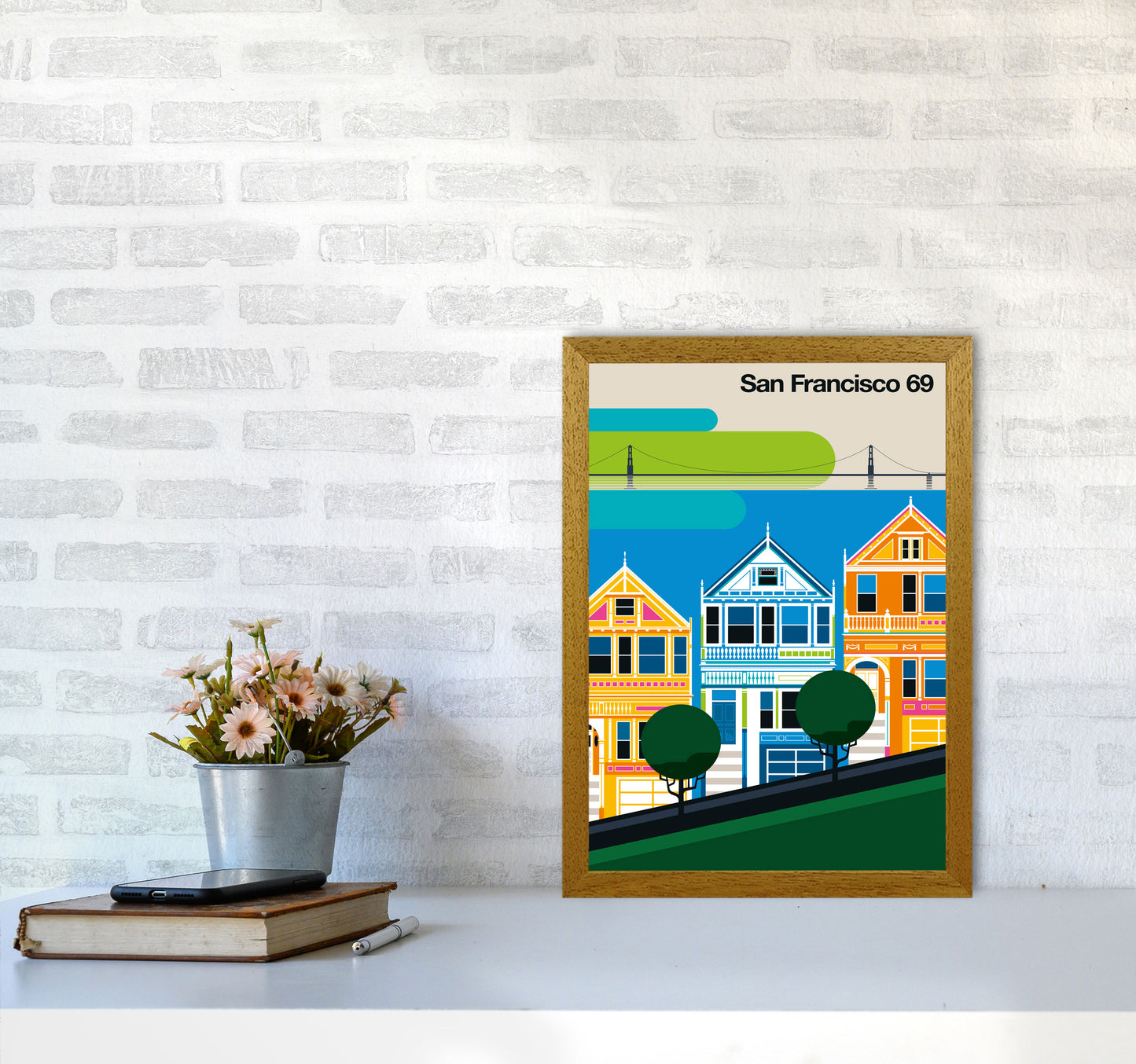 San Francisco 69 Art Print by Bo Lundberg A3 Print Only