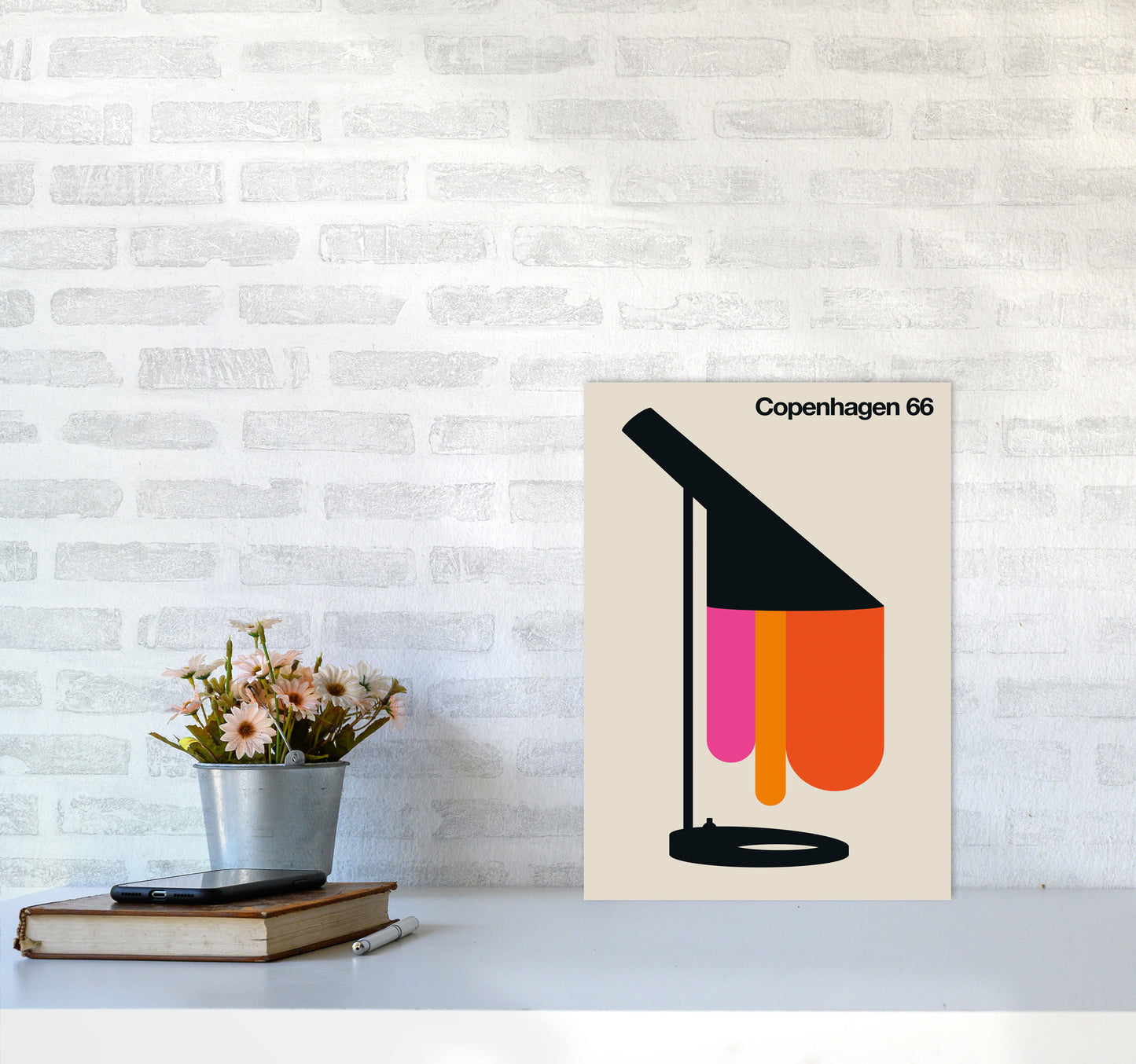 Copenhagen 66 Art Print by Bo Lundberg A3 Black Frame