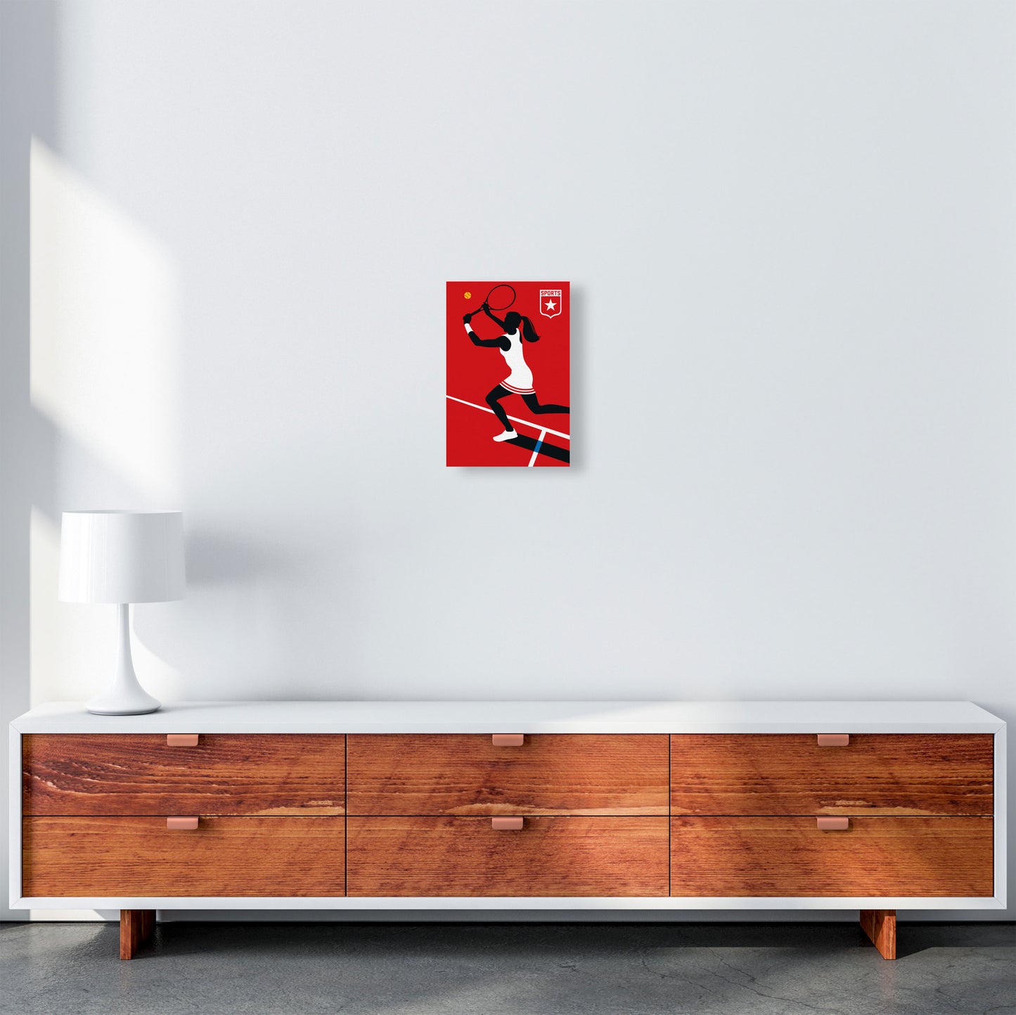 Tennis Art Print by Bo Lundberg A4 Canvas