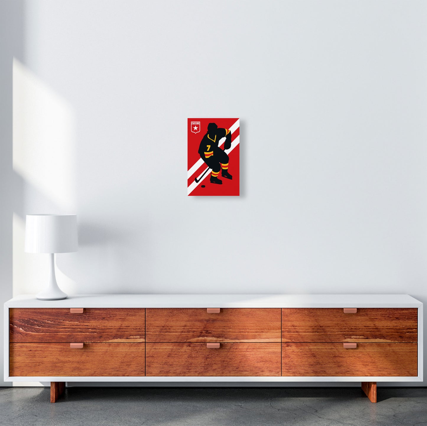 Icehockey Art Print by Bo Lundberg A4 Canvas