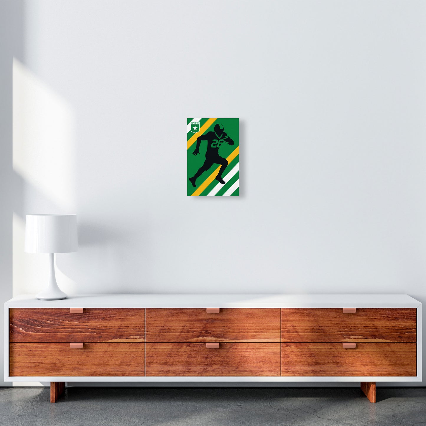American Football Art Print by Bo Lundberg A4 Canvas