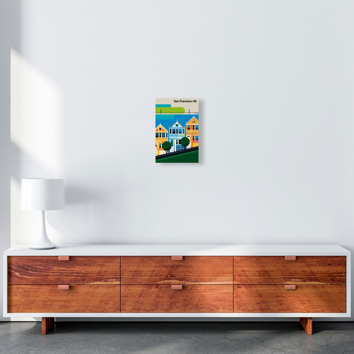 San Francisco 69 Art Print by Bo Lundberg A4 Canvas