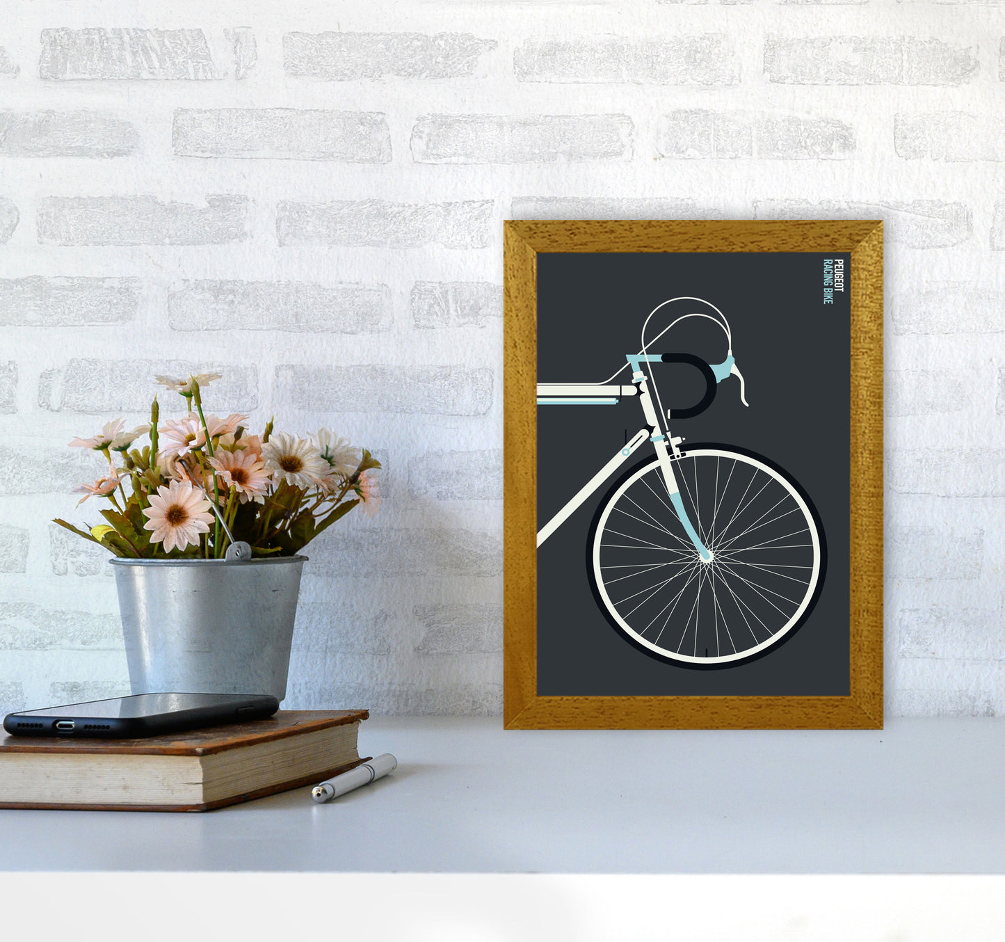 Peugeot front Art Print by Bo Lundberg A4 Print Only