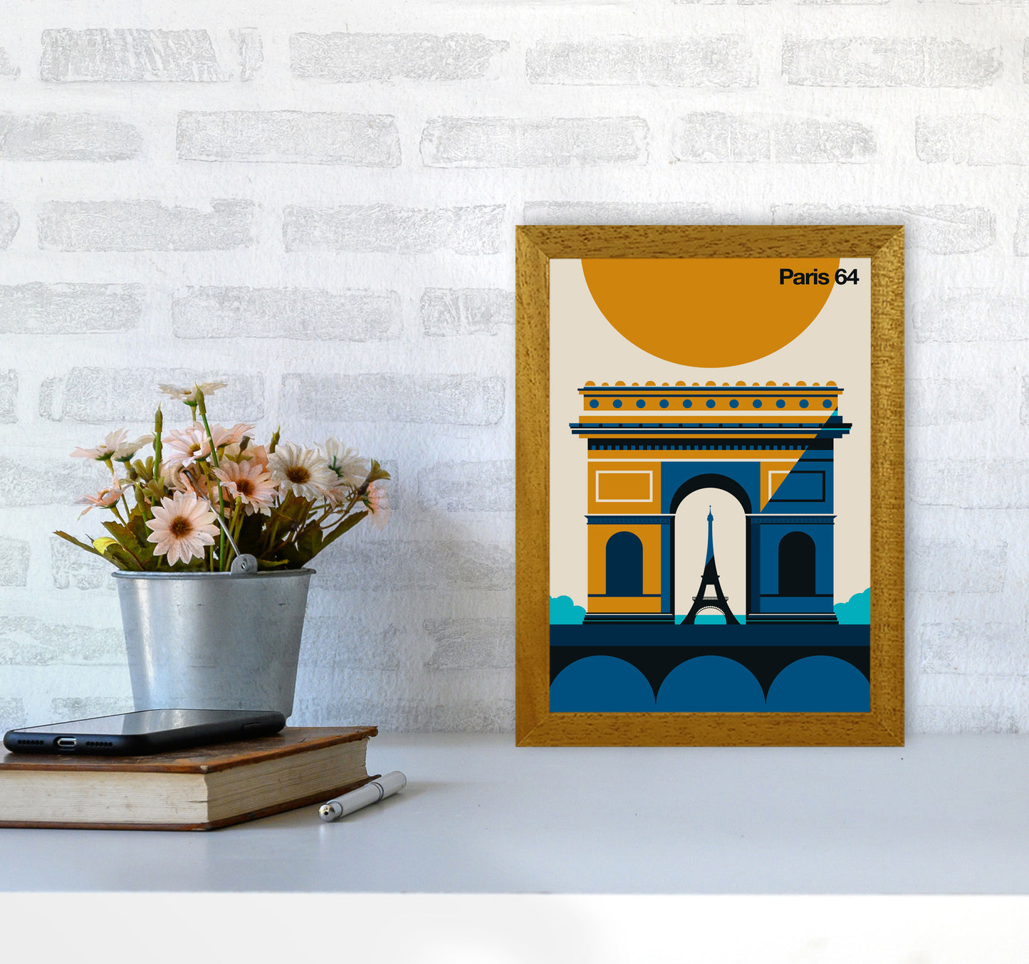 Paris 64 Art Print by Bo Lundberg A4 Print Only