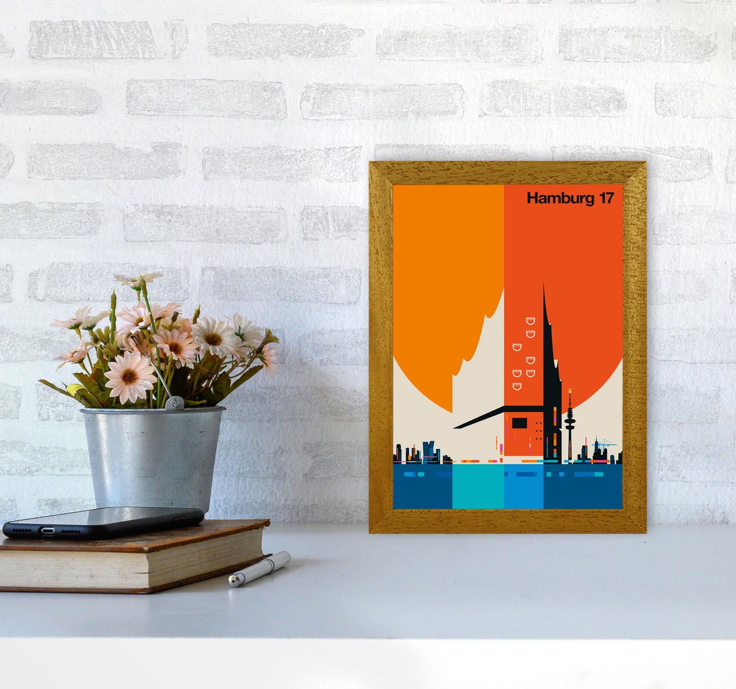 Hamburg 17 Art Print by Bo Lundberg A4 Print Only