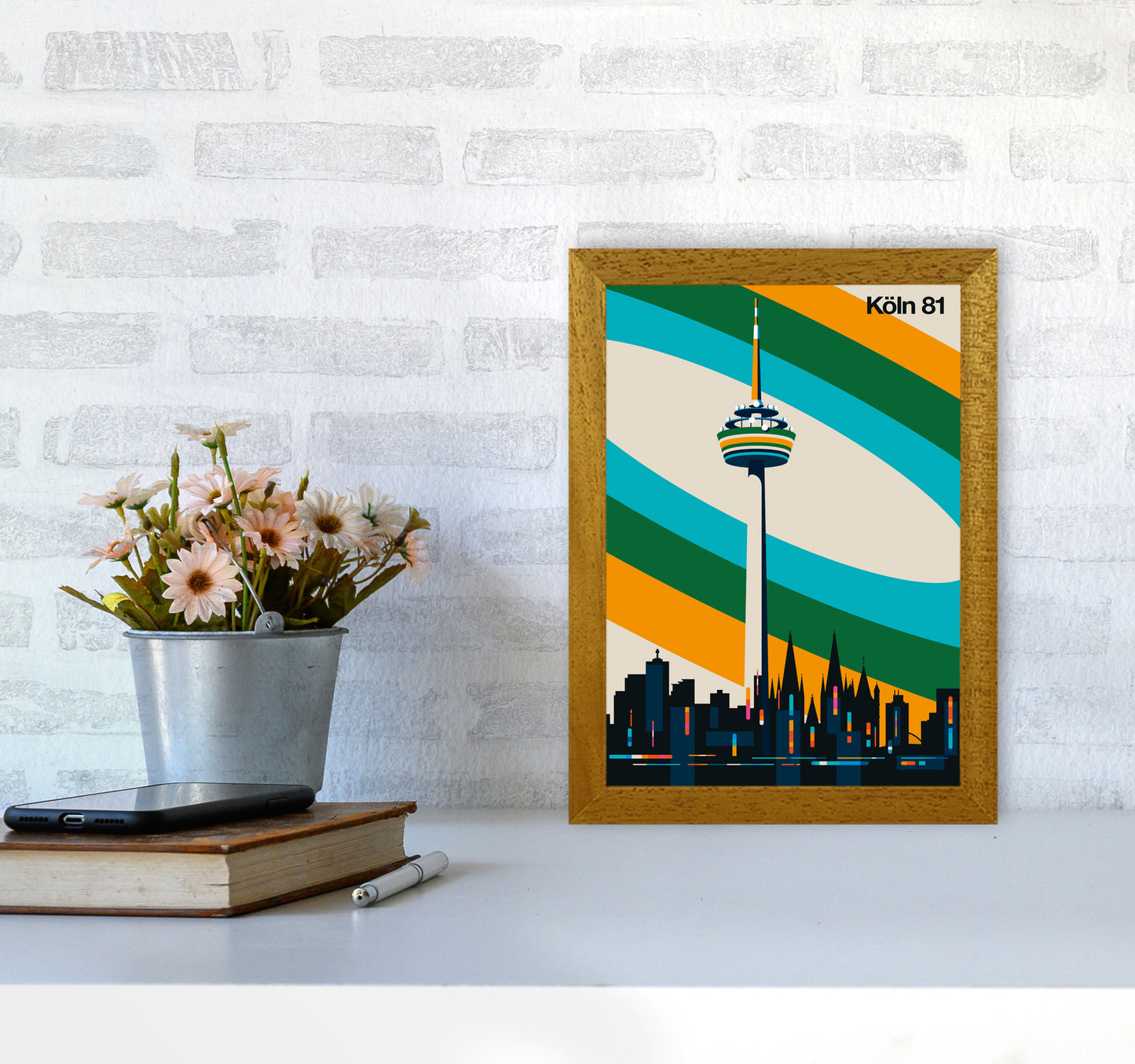 Köln 81 Art Print by Bo Lundberg A4 Print Only