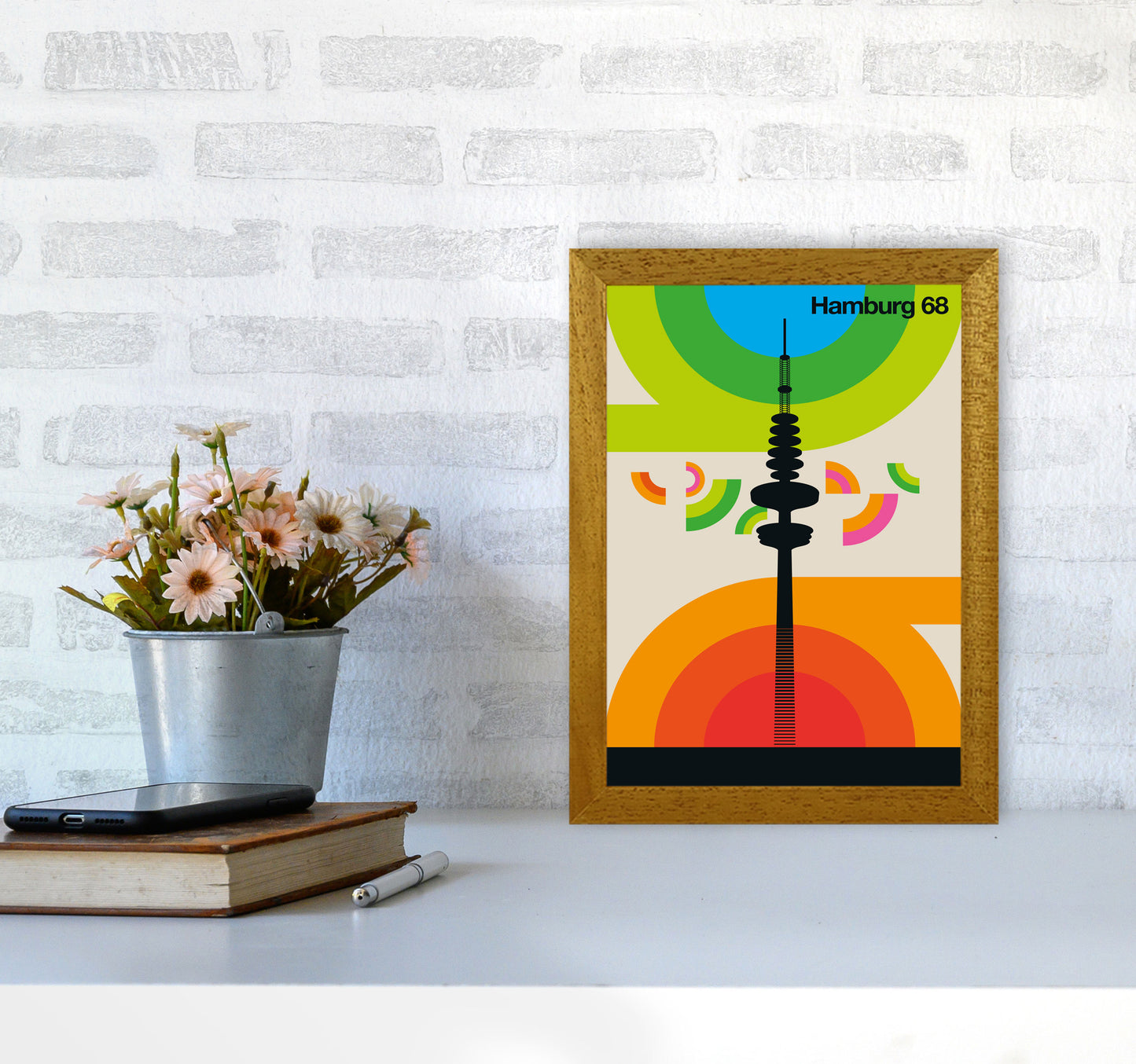 Hamburg 68 Art Print by Bo Lundberg A4 Print Only