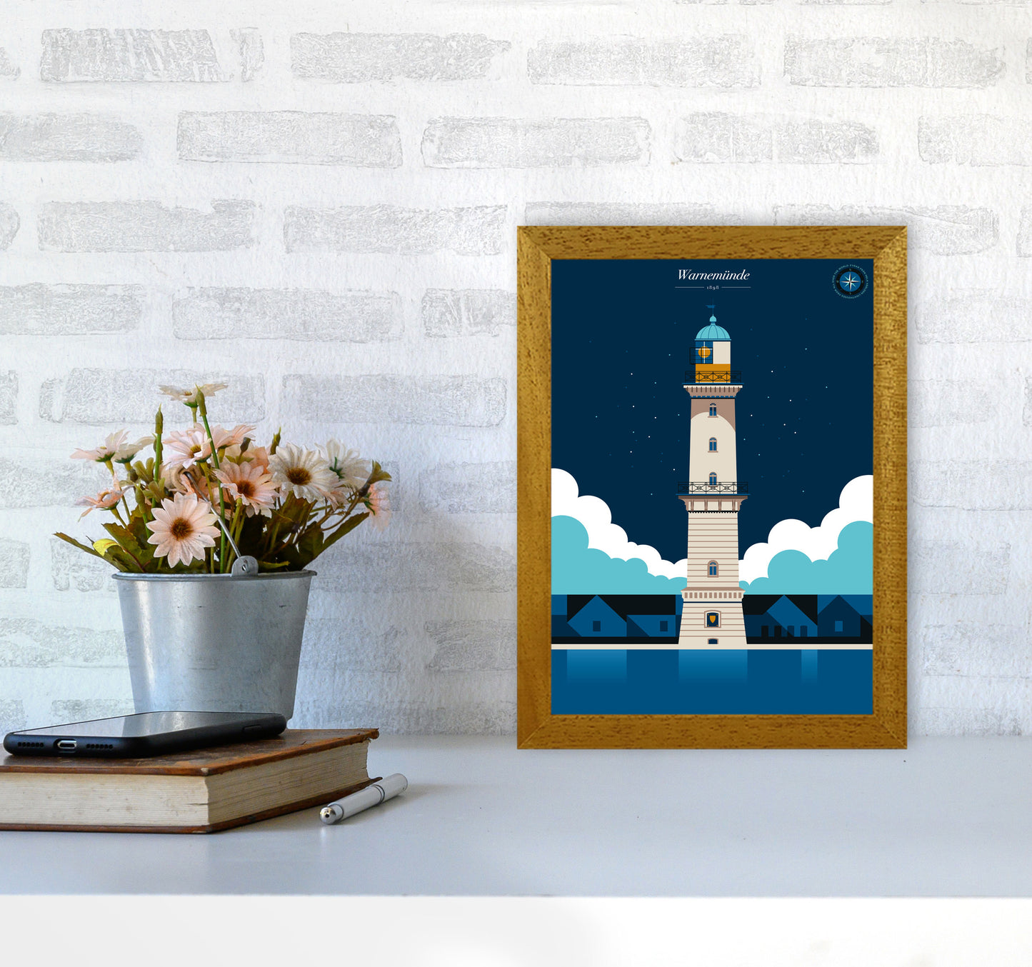 Warnemünde Art Print by Bo Lundberg A4 Print Only
