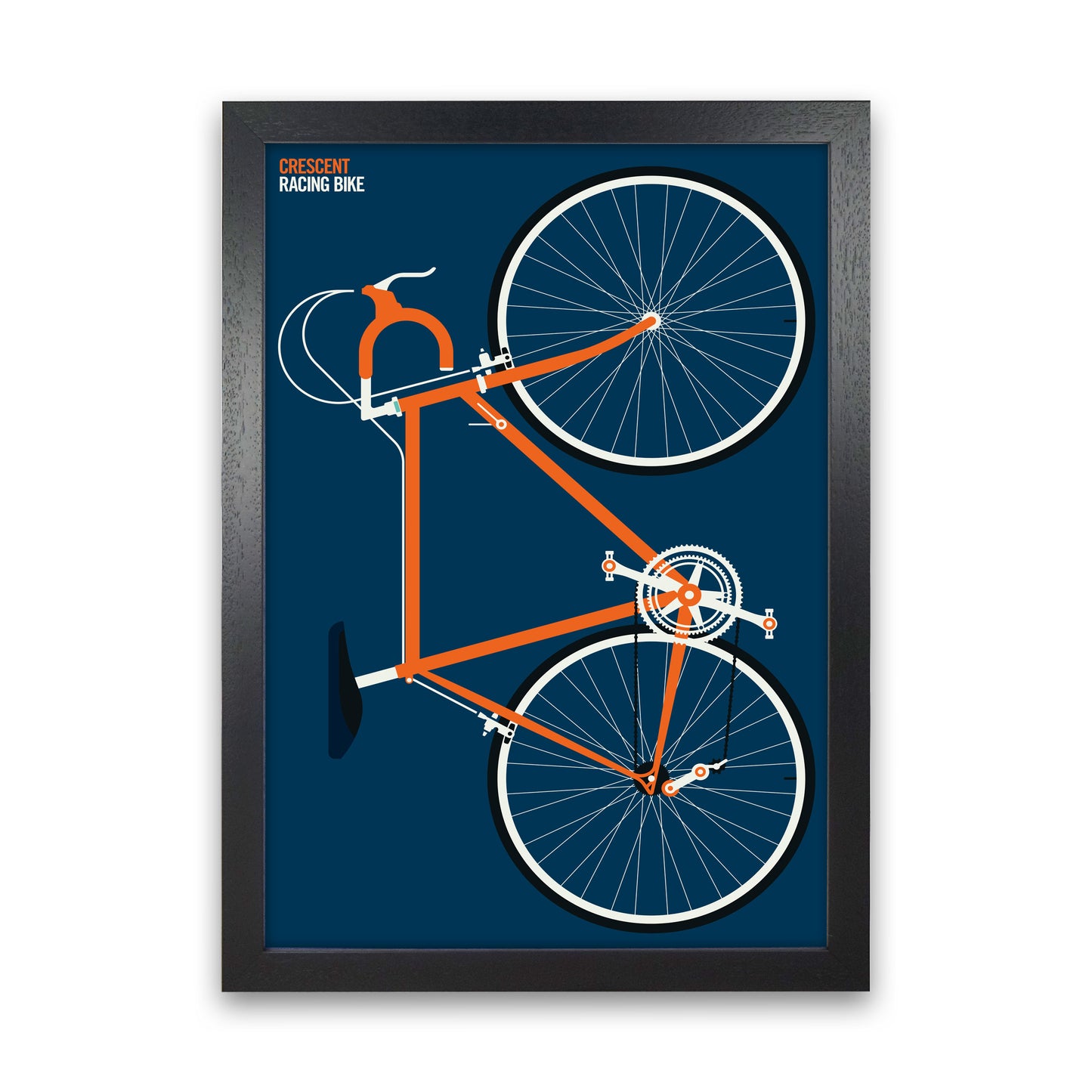Icons Cresecent Full Art Print by Bo Lundberg Black Grain