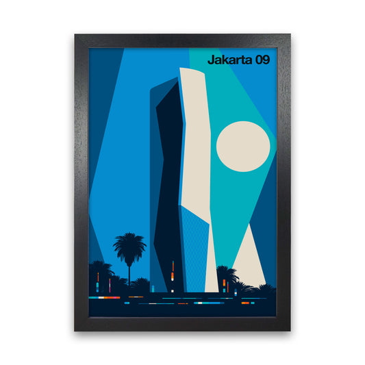 Jakarta 09 Art Print by Bo Lundberg Black Grain
