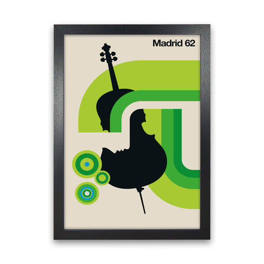 Madrid 62 Art Print by Bo Lundberg Black Grain