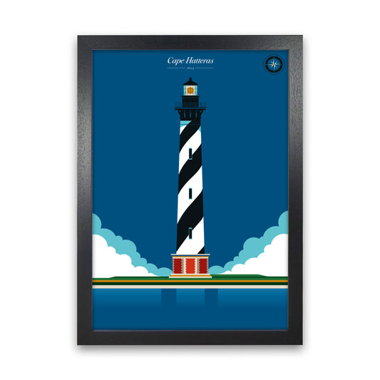 Cape Hatteras Art Print by Bo Lundberg Black Grain
