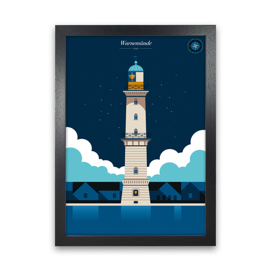 Warnemünde Art Print by Bo Lundberg Black Grain