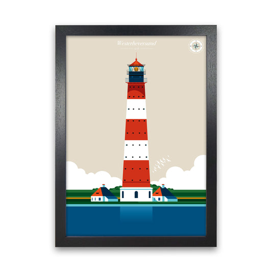 Westerheversand Art Print by Bo Lundberg Black Grain