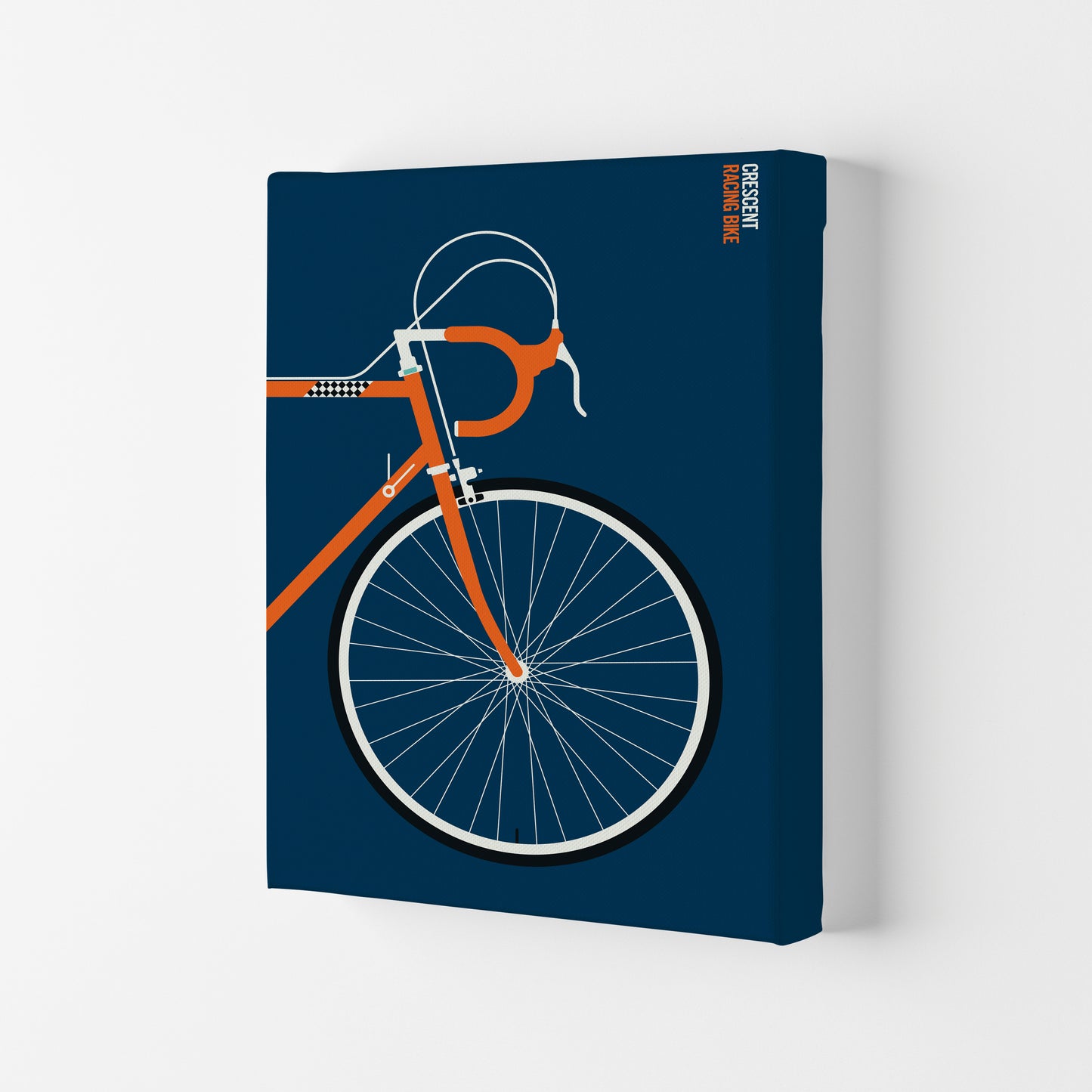 Icons Crescent Front Art Print by Bo Lundberg Canvas