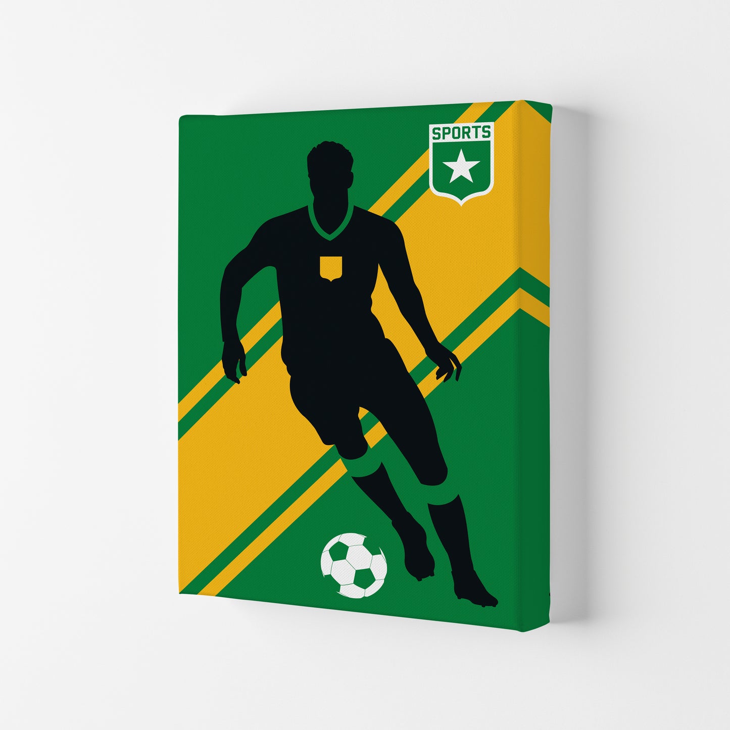 Football Art Print by Bo Lundberg Canvas