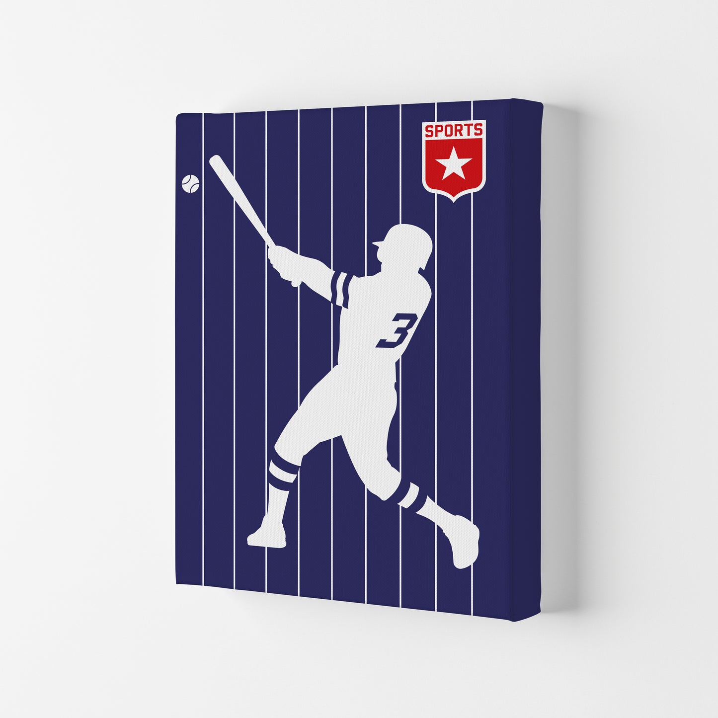 Baseball Art Print by Bo Lundberg Canvas