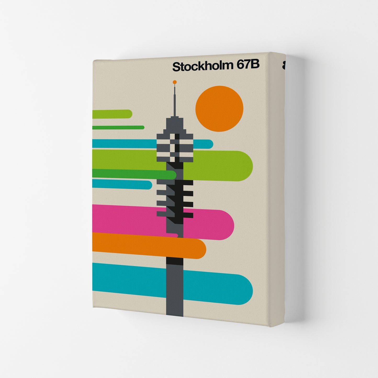 Stockholm 67B Art Print by Bo Lundberg Canvas