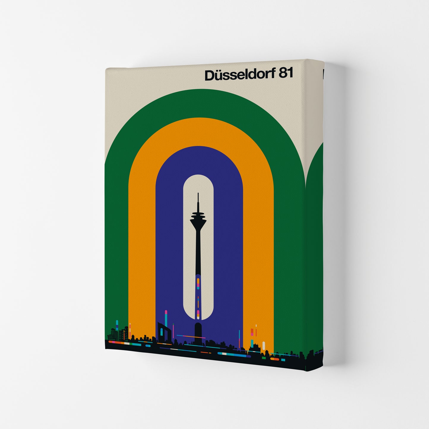 Düsseldorf 81 Art Print by Bo Lundberg Canvas