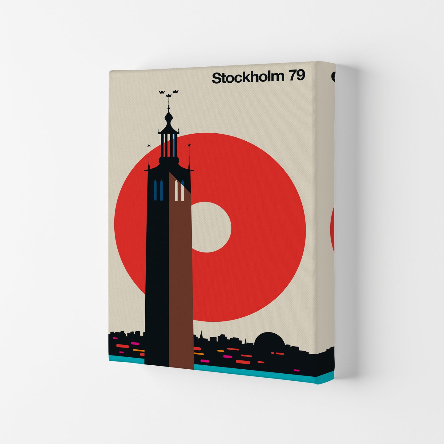 Stockholm 79 Art Print by Bo Lundberg Canvas