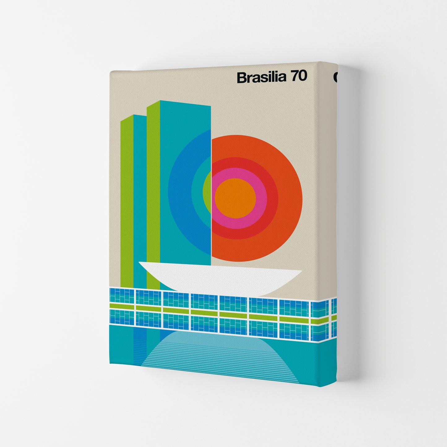 Brasilia 70 Art Print by Bo Lundberg Canvas