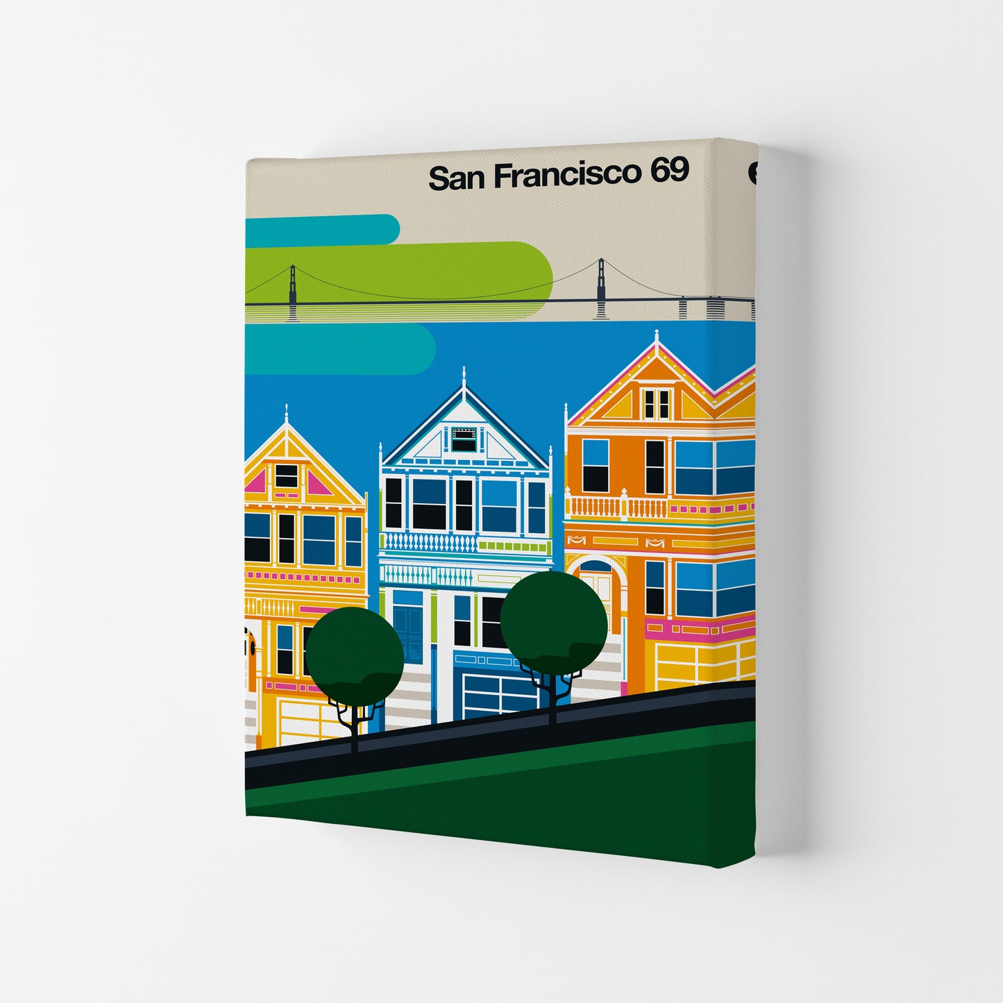 San Francisco 69 Art Print by Bo Lundberg Canvas