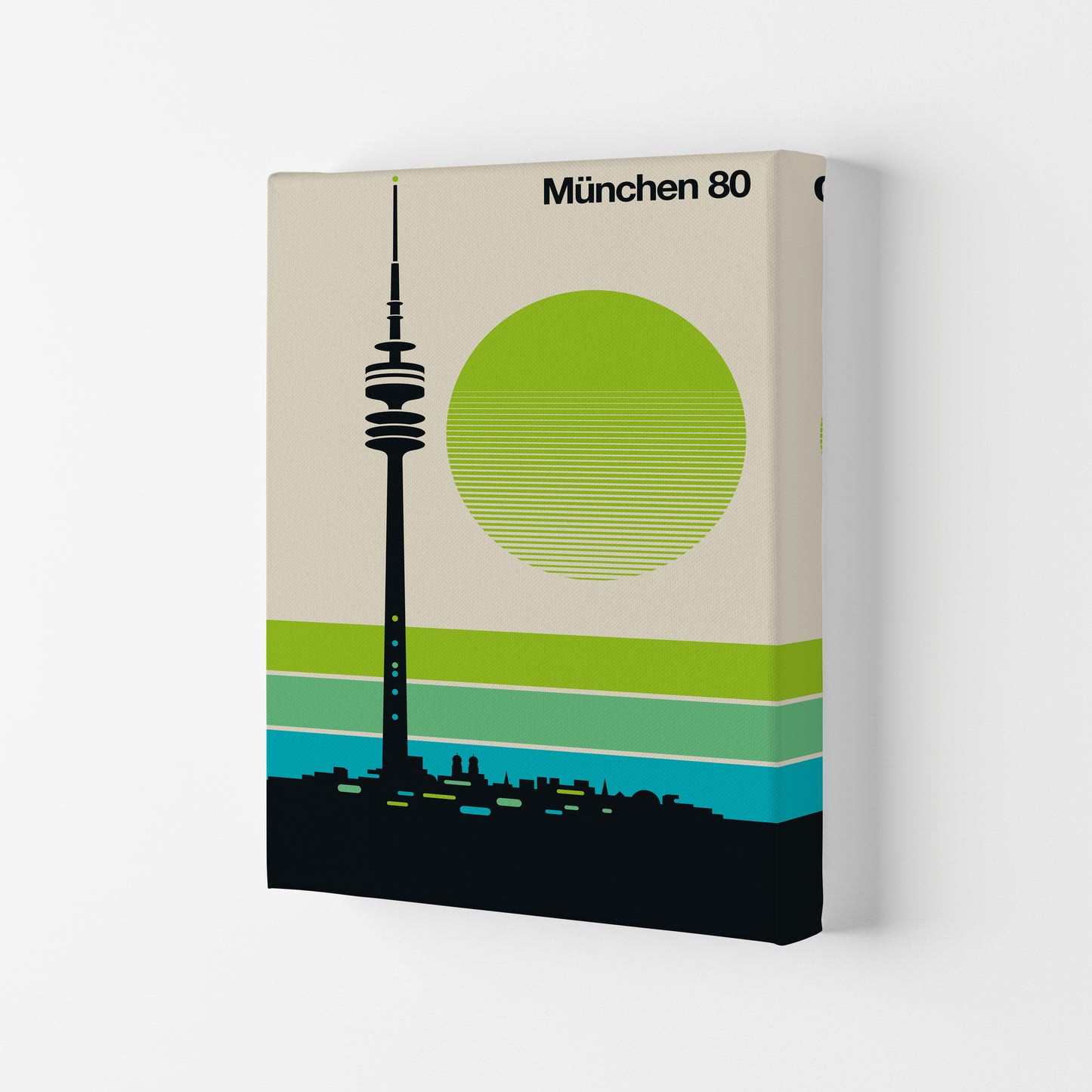 München 80 Art Print by Bo Lundberg Canvas