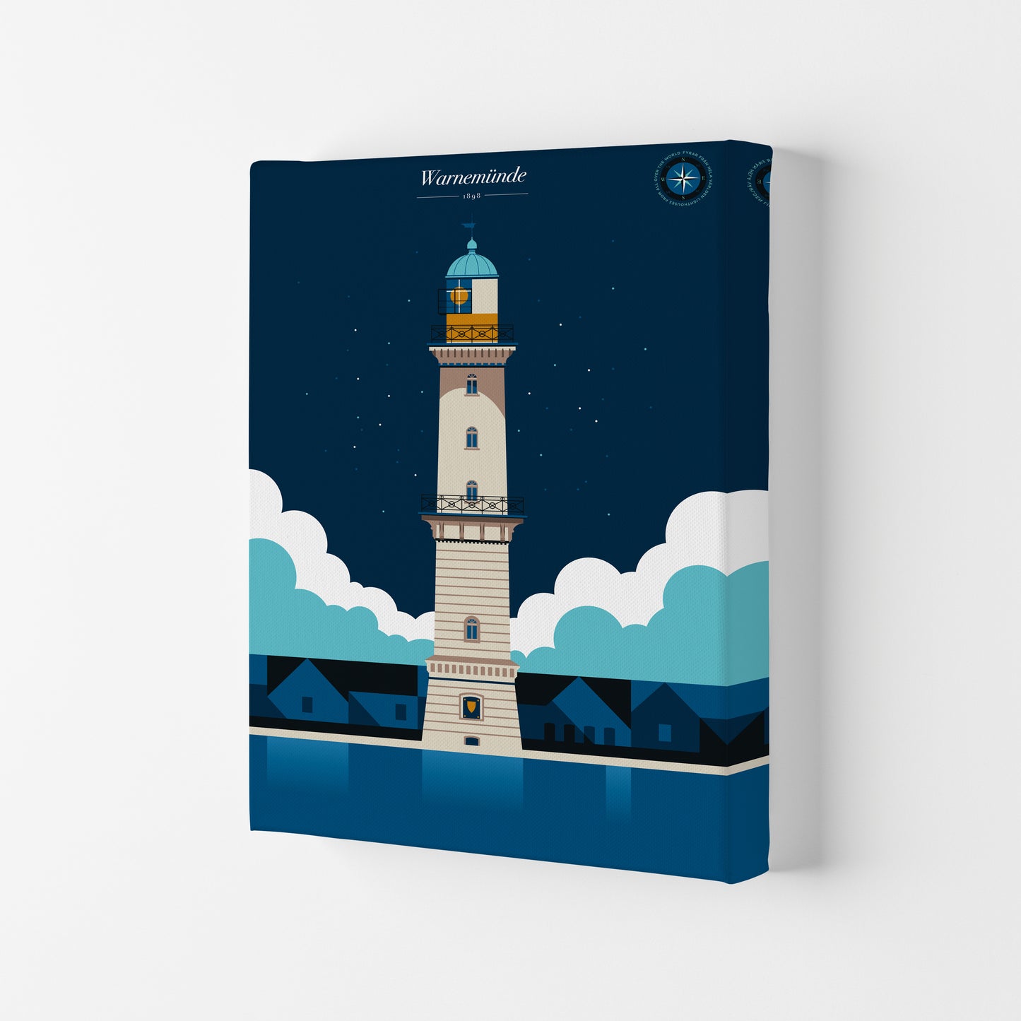 Warnemünde Art Print by Bo Lundberg Canvas
